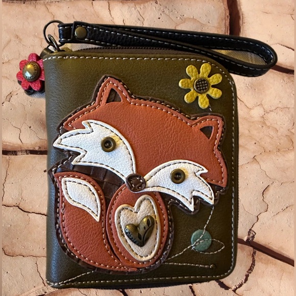 Chala Handbags - CHALA Foxy Fox Zip Around Wallet/Wristlet NWOT *FINAL PRICE DROP*